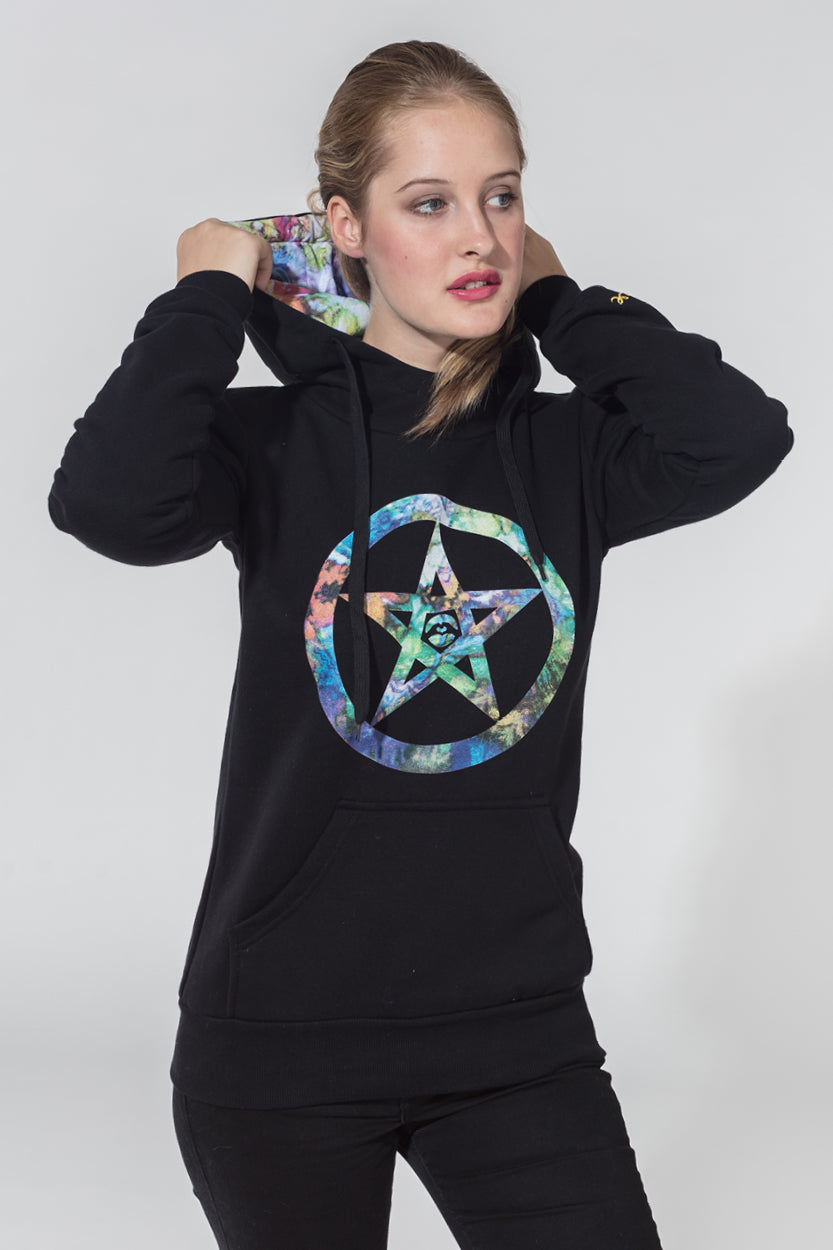 Artistic Hoodie Be Safe Logo Trippy image 1