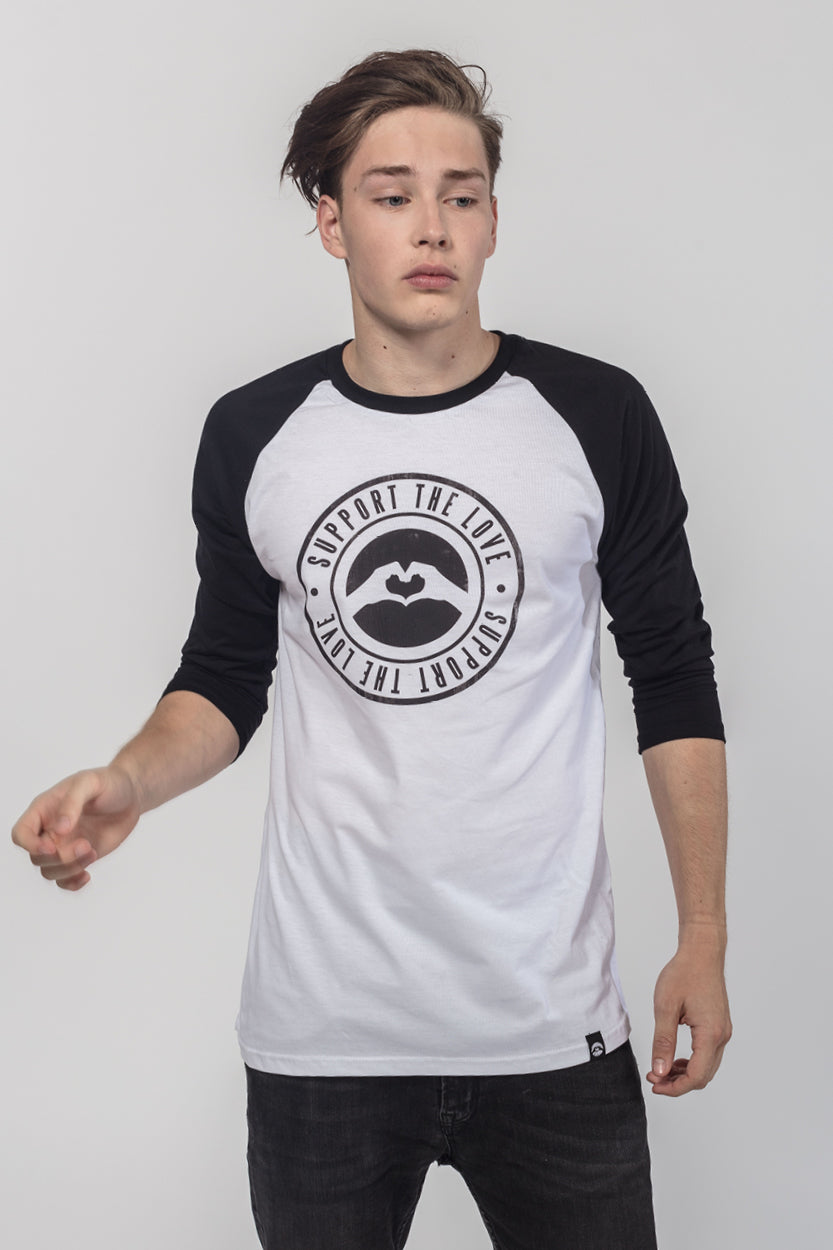 Raglan Stamped Logo White image 1