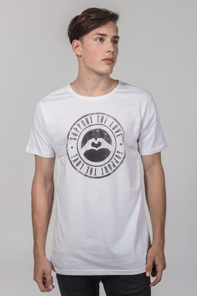 Artistic T-Shirt Stamped Logo White image 0