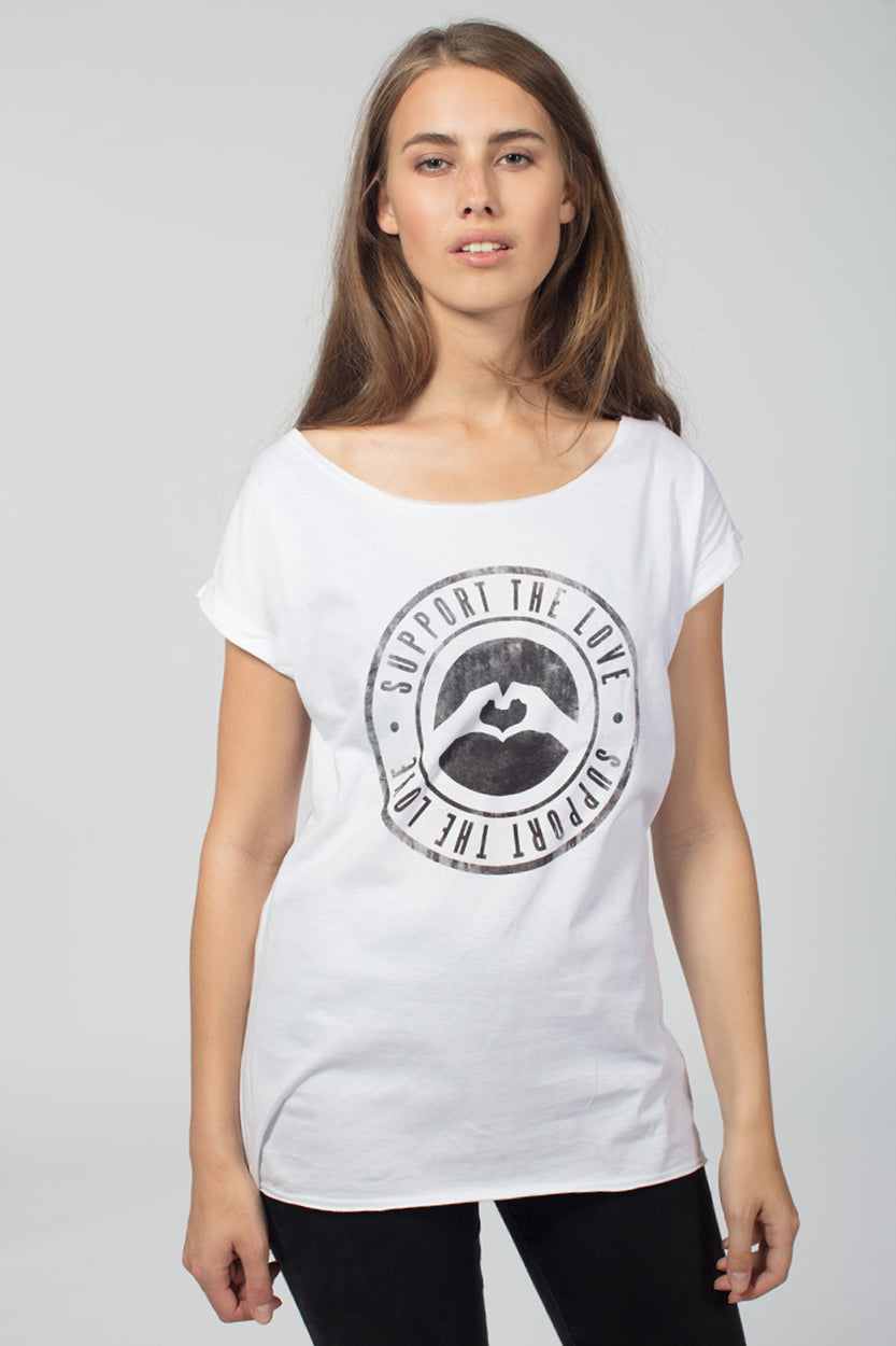 Artistic T-Shirt Stamped Logo White image 0