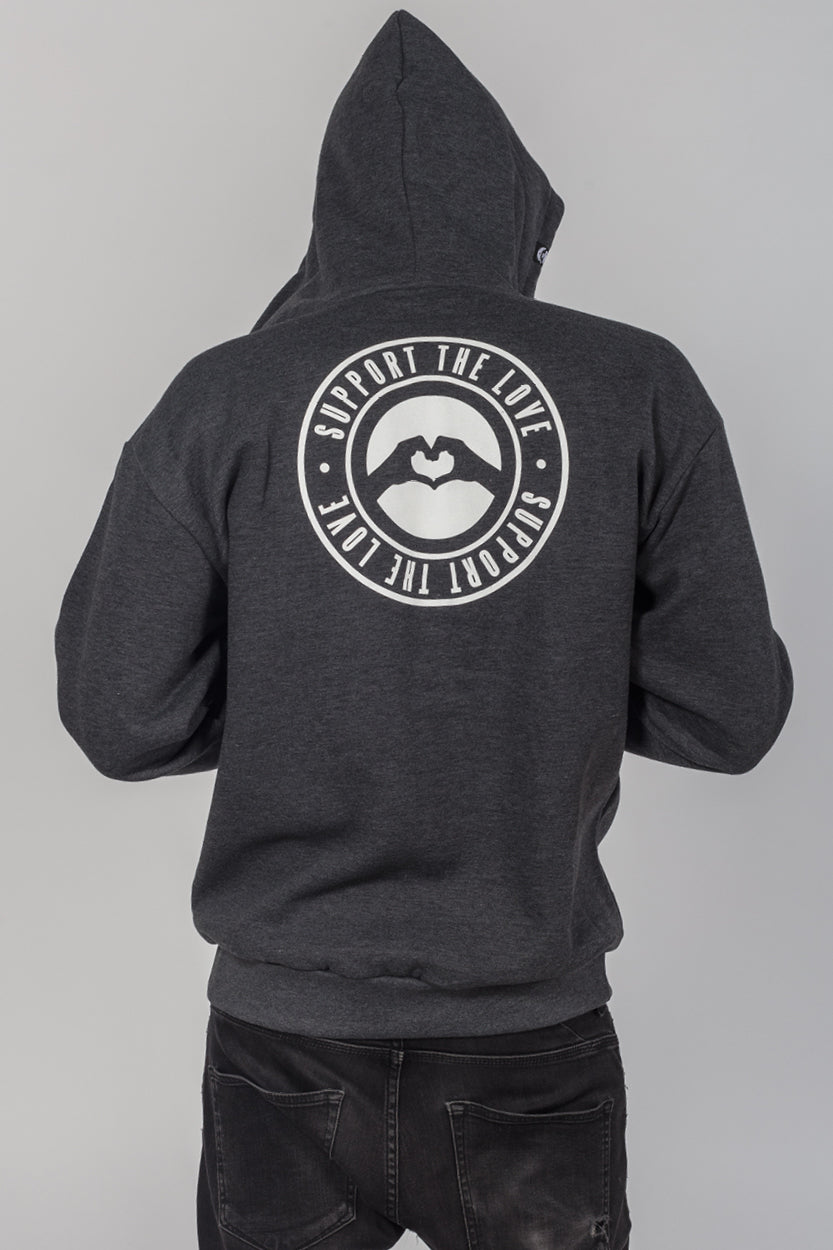 Artistic Zip Hoodie Stamped Logo Hip image 1