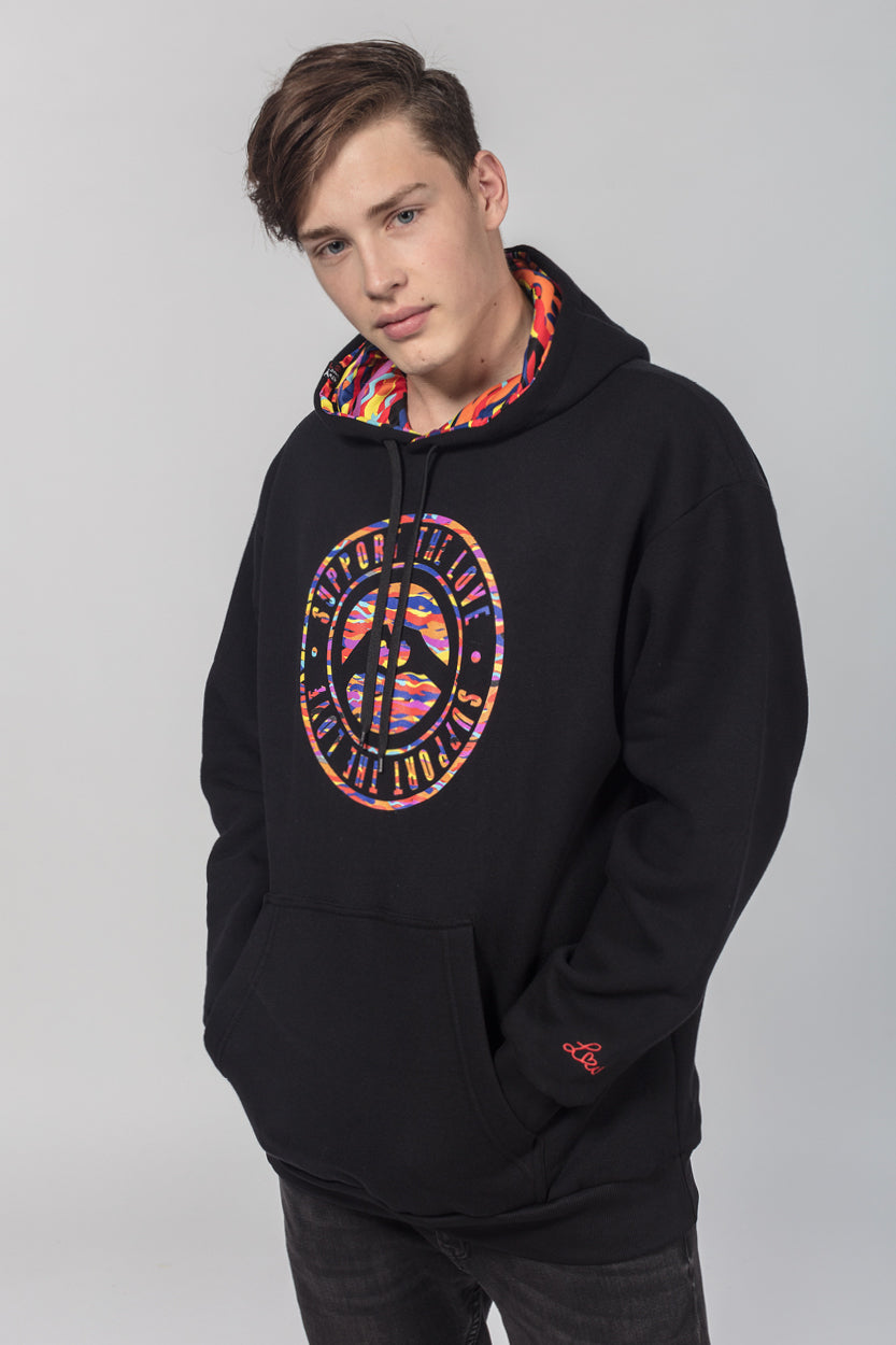 Artistic Hoodie Stamped Logo Tribe image 1