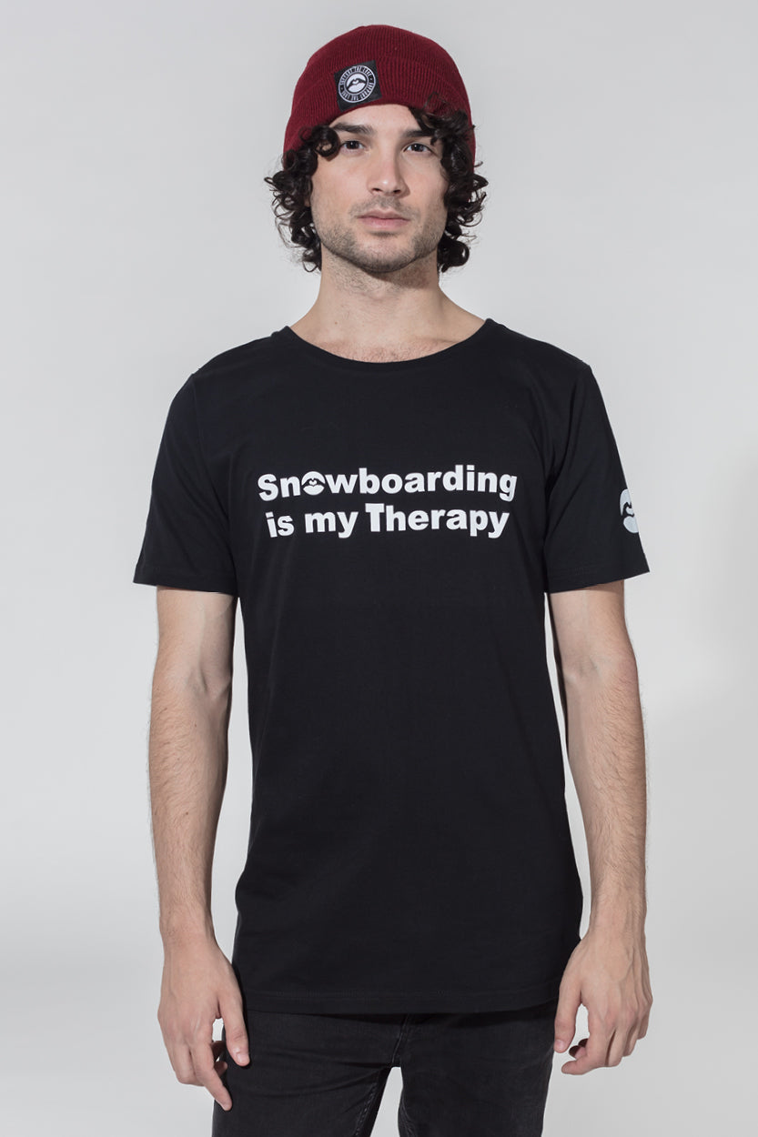 Therapy Series T-Shirt Snowboarding is my Therapy image 0