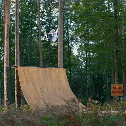 Wheels on wood