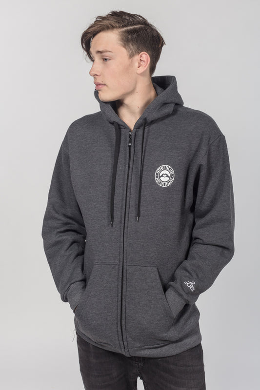 Artistic Zip Hoodie Stamped Logo Hip image 0
