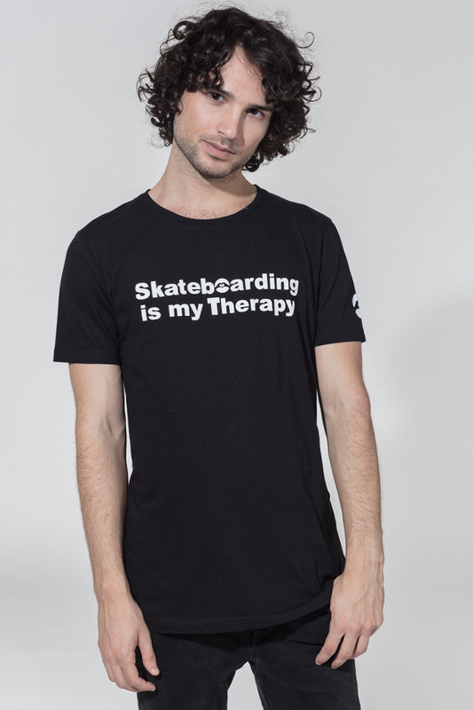 Therapy Series T-Shirt Skateboarding is my Therapy image 0
