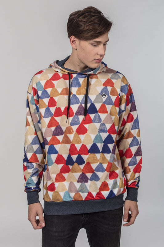 Artistic Hoodie Triangles image 0