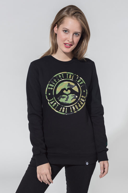 Artistic Sweater Stamped Camo image 0