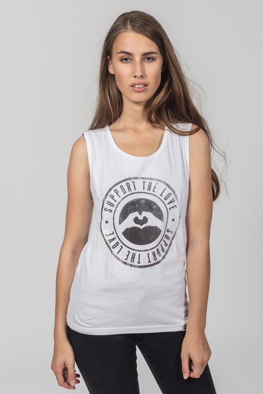 Tank Top Stamped Logo White image 0