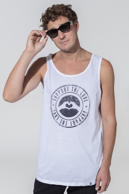 Tank Top Stamped Logo White image 0