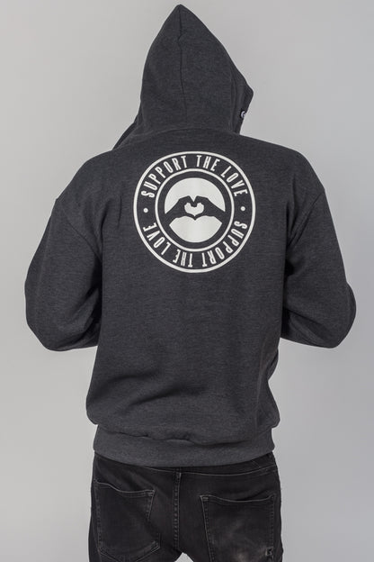Artistic Zip Hoodie Stamped Logo Hip image 1