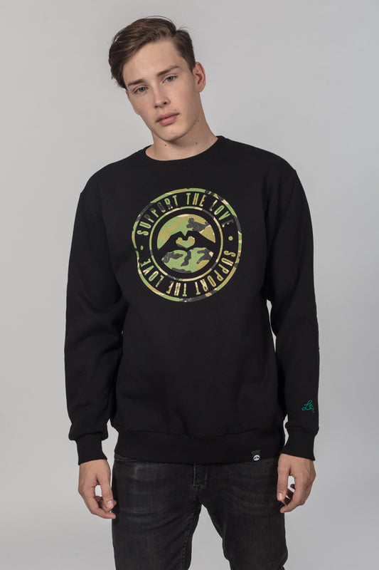 Artistic Sweater Stamped Camo image 0