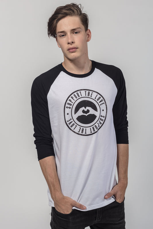 Raglan Stamped Logo White image 0