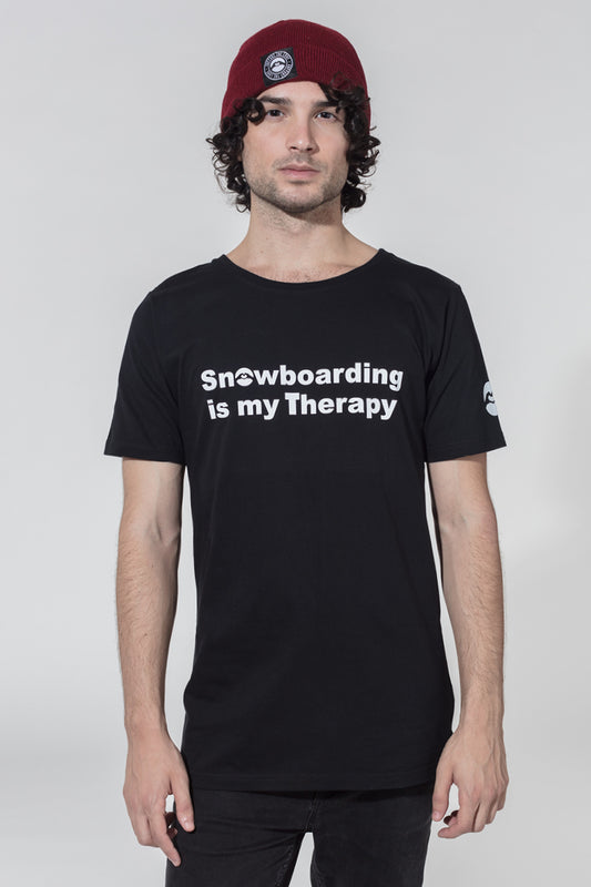 Therapy Series T-Shirt Snowboarding is my Therapy image 0