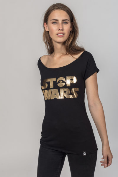 Women Artistic T-Shirt Stop Wars 1
