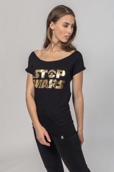 Women Women Artistic T-Shirt Stop Wars 2