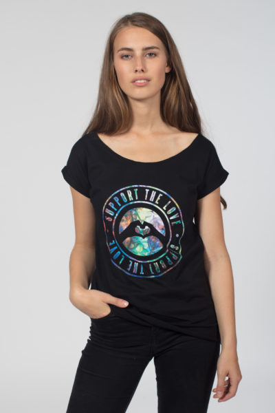 Women Artistic T-Shirt Stamped Trippy