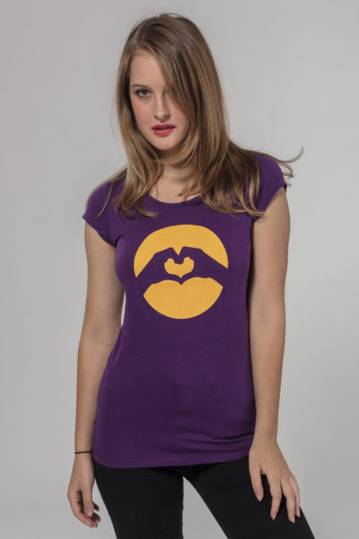 Women Classic Logo T-Shirt Violet